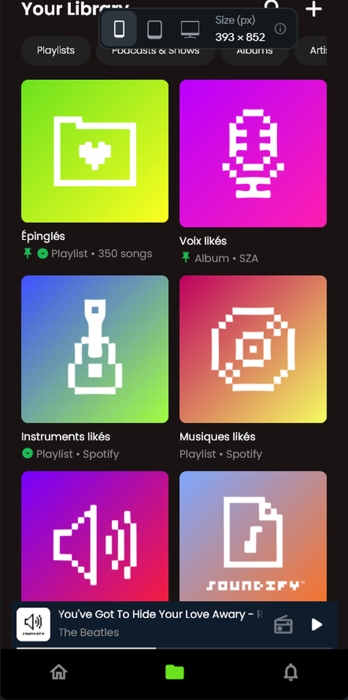 Bibliothèque de Soundify